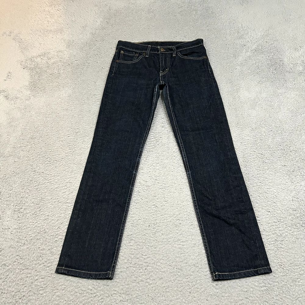 Levis Jeans Mens 29x30 Blue Denim 511 Slim Straight American Dark Wash Red Tab